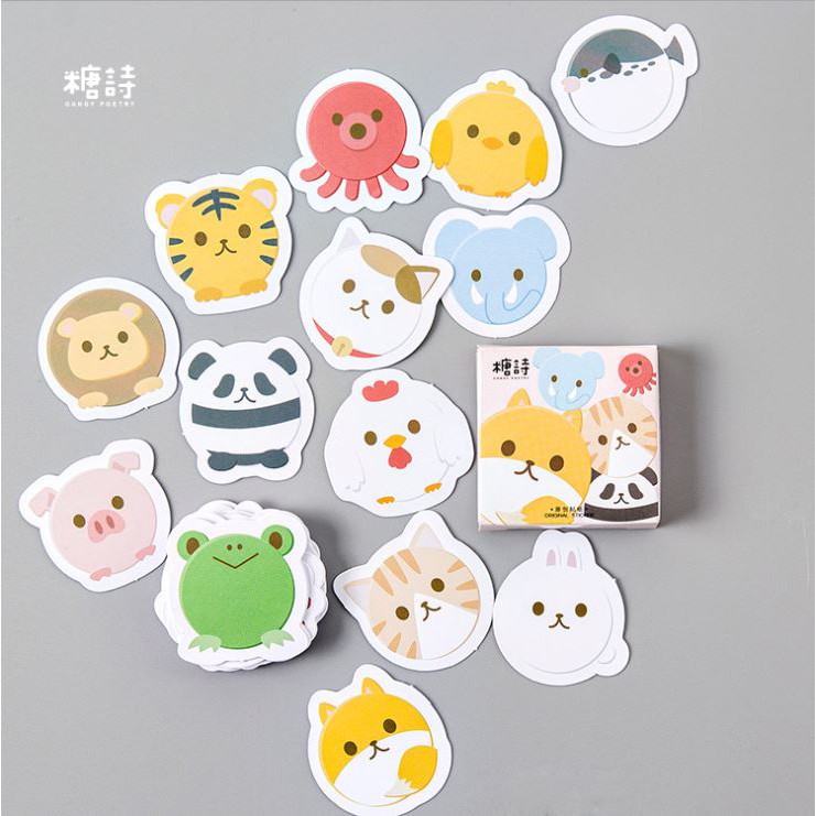 Những chiếc sticker Hàn Quốc hình Con Vật dễ thương đang chờ đón bạn! Với bộ 46 hình dán với nhiều mẫu con vật khác nhau, chúng sẽ làm cho thiết bị của bạn trở nên độc đáo và thu hút hơn. Hãy tải ngay và trang trí chiếc laptop hay điện thoại của bạn với những hình dán xinh xắn này.