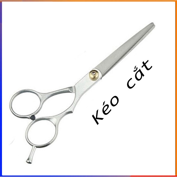 Bộ 2 kéo cắt tỉa tóc - tay cầm màu xanh