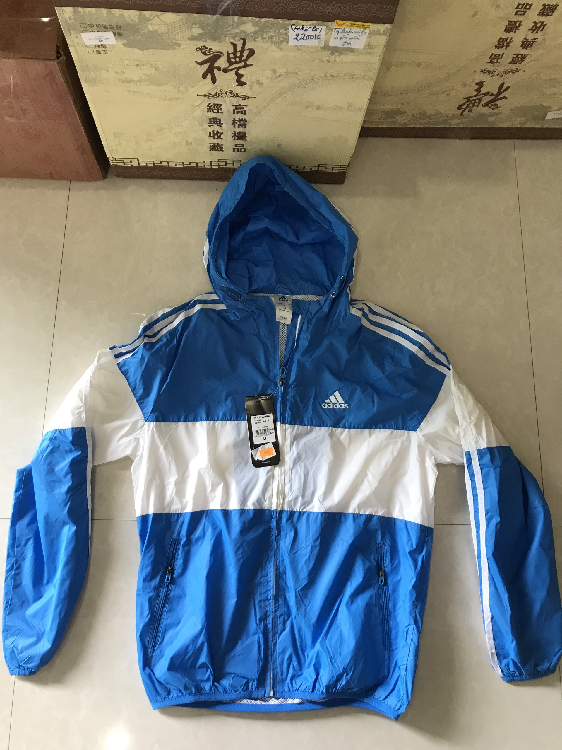 Áo khoác thể thao Adidas 3811 (xanh)