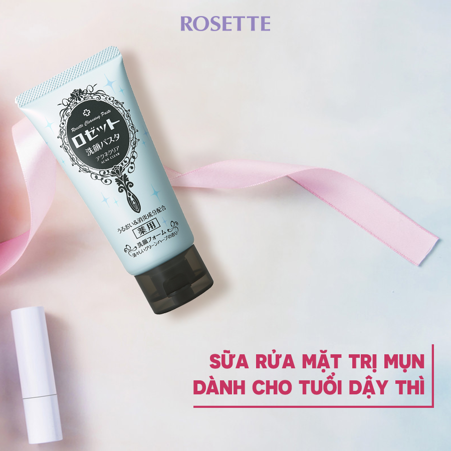 Sữa Rửa Mặt Rosette Face Wash Pasta Acne Clear 120g
