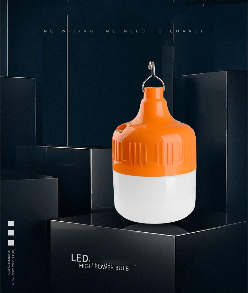 Bóng đèn led sạc tích điện 50w 2 chế độ - bảo hành 06 tháng