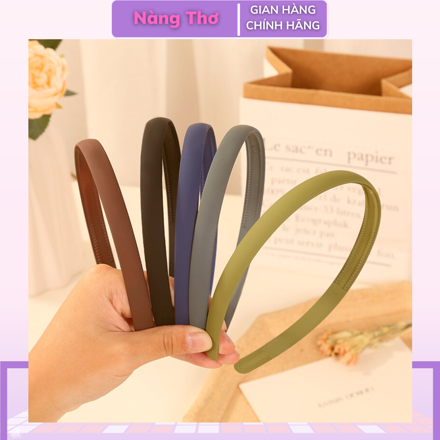 Cài Tóc Nhựa Bản To 1,2cm Cho Nữ