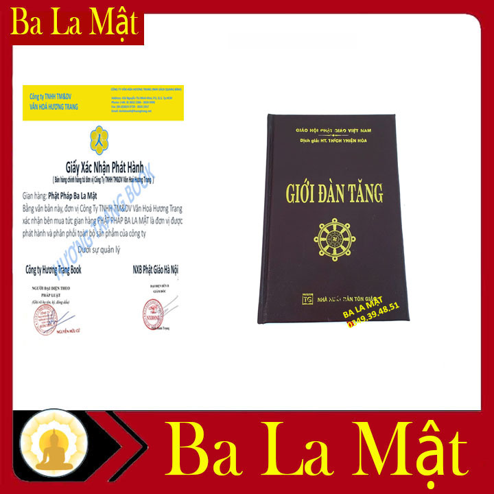 Kinh Giới Đàn Tăng Trọn Bộ Bìa Da ( BA LA MẬT SHOP )