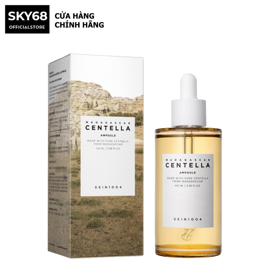 Tinh Chất Rau Má Giảm Mụn, Phục Hồi Da Skin1004 Madagascar Centella Asiatica 100 Ampoule 100ml