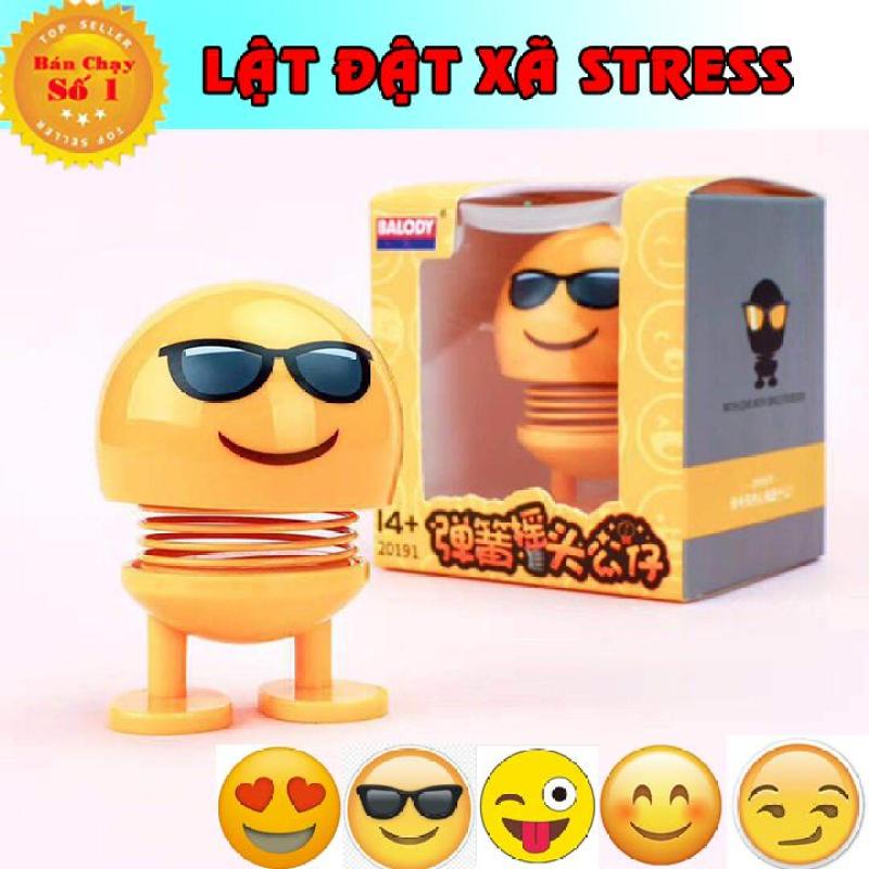Emoji Lò Xo Nhún Đồ Chơi Xả Stress - Lật Đật Lò Xo Để Xe Ô Tô Vui Nhộn