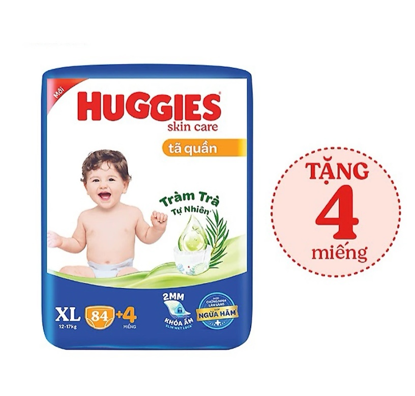 Tã quần Huggies Skincare XL84+4