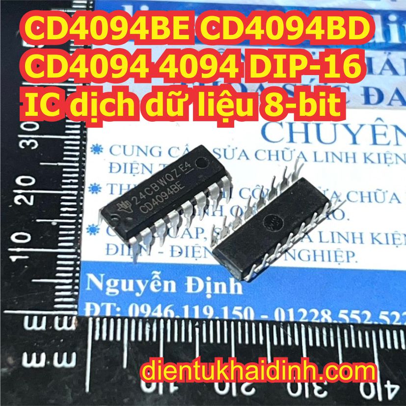 10 con cd4094be cd4094 4094 dip-16 ic dịch 8-bit áp cao kde1379