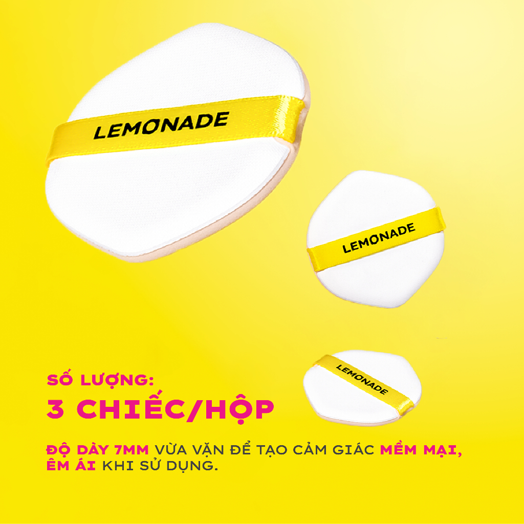 [HÀNG TẶNG KÈM] Bông đánh phấn - Lemonade cushion Puff