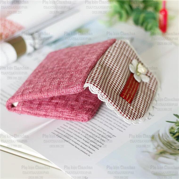 Ví Mini Hoa trắng nắp gập 2 ngăn 53k