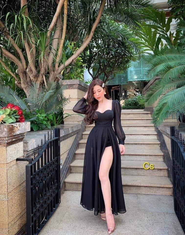 [HCM]Jum Short Maxi Phối Voan Y Hình