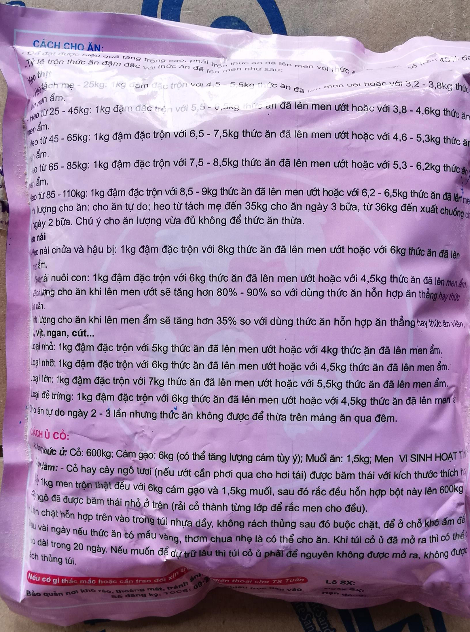 3 gói Men ủ vi sinh hoạt tính 500g