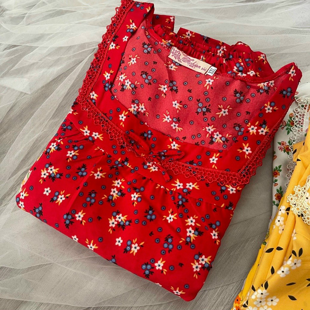 Set đồ nữ 9 tấc tay cánh tiên họa tiết hoa nhí siêu dễ thương Size M.XXL  CÓ TÚI QUẦNGIAO HOA NGẪU NHIÊN