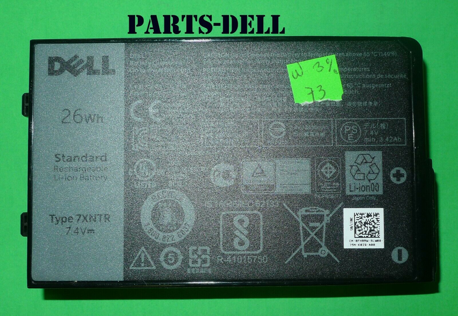 Pin laptop Dell Latitude 12 7202 Rugged Tablet Battery 26Wh 7.4V FH8RW 7XNTR