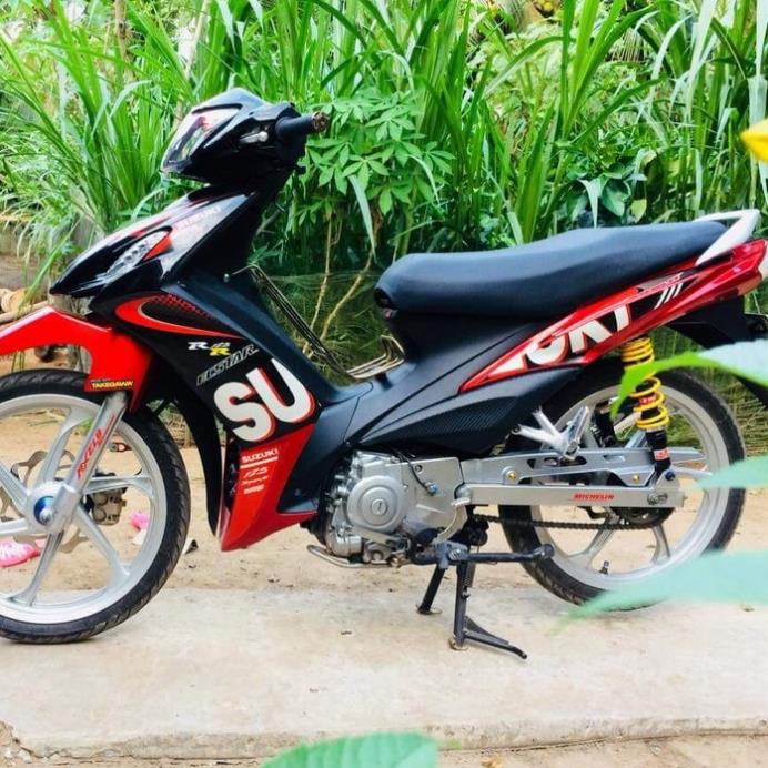 Tem rời suzuki axelo 125 rr đỏ đen - tem đẹp