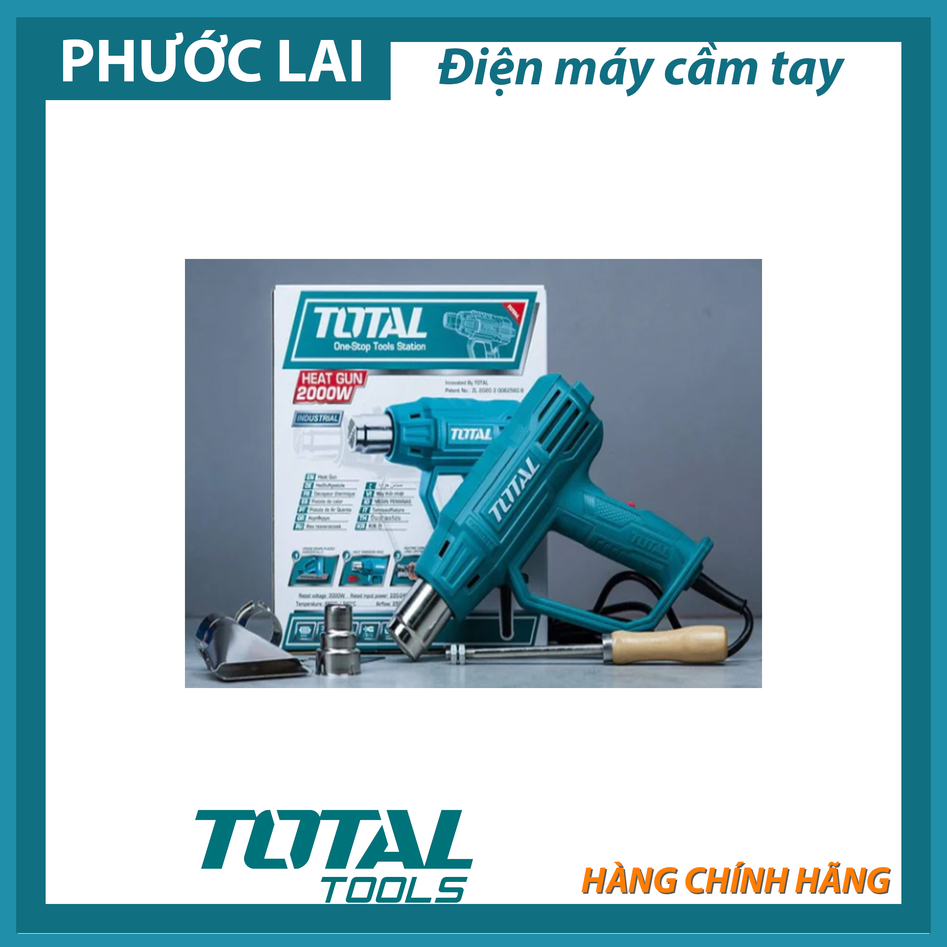 Máy thổi hơi nóng 2000W Total TB20036