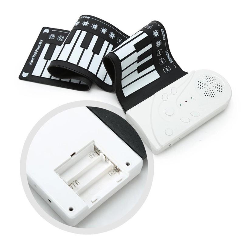 [HCM]Đàn Piano Konix 49 phím cuộn mềm dẻo Flexible MD88P (Không loa cần kết nối máy tính - Có Pedal cáp kết nối USB - Roll Up Midi Keyboard Controller)