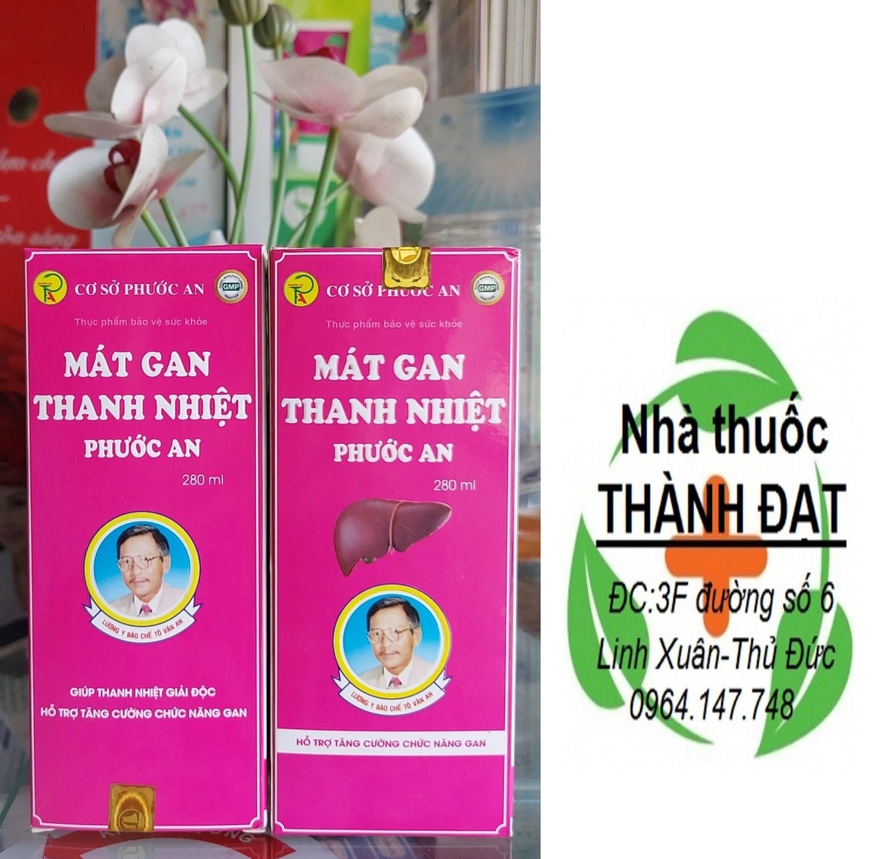 mát gan thanh nhiệt phước an ( tên cũ mát gan giải độc dạng nước ) chai 280ml