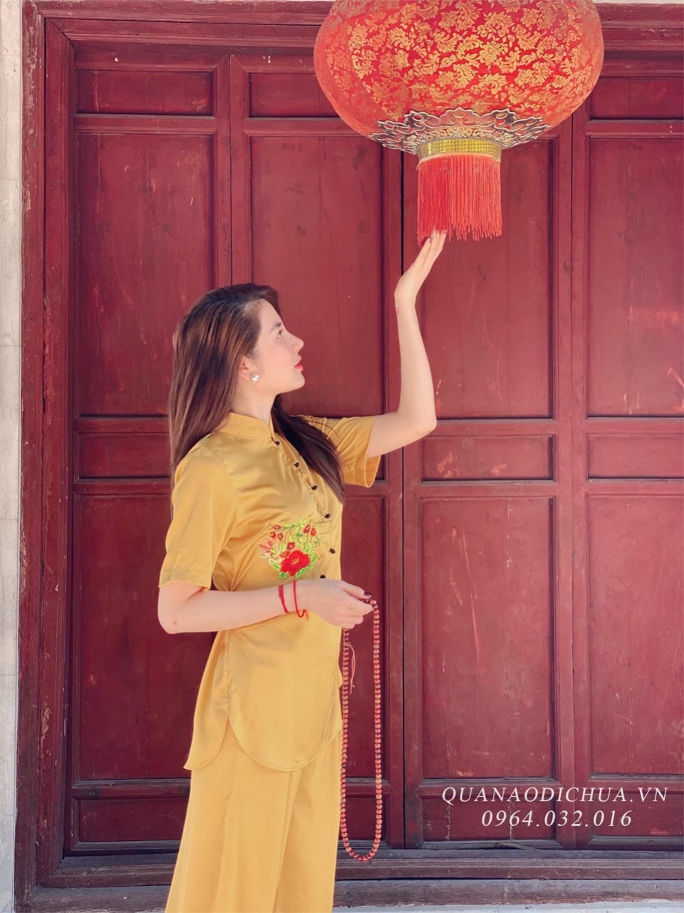 Bộ phật tử đi chùa chất siêu đẹp