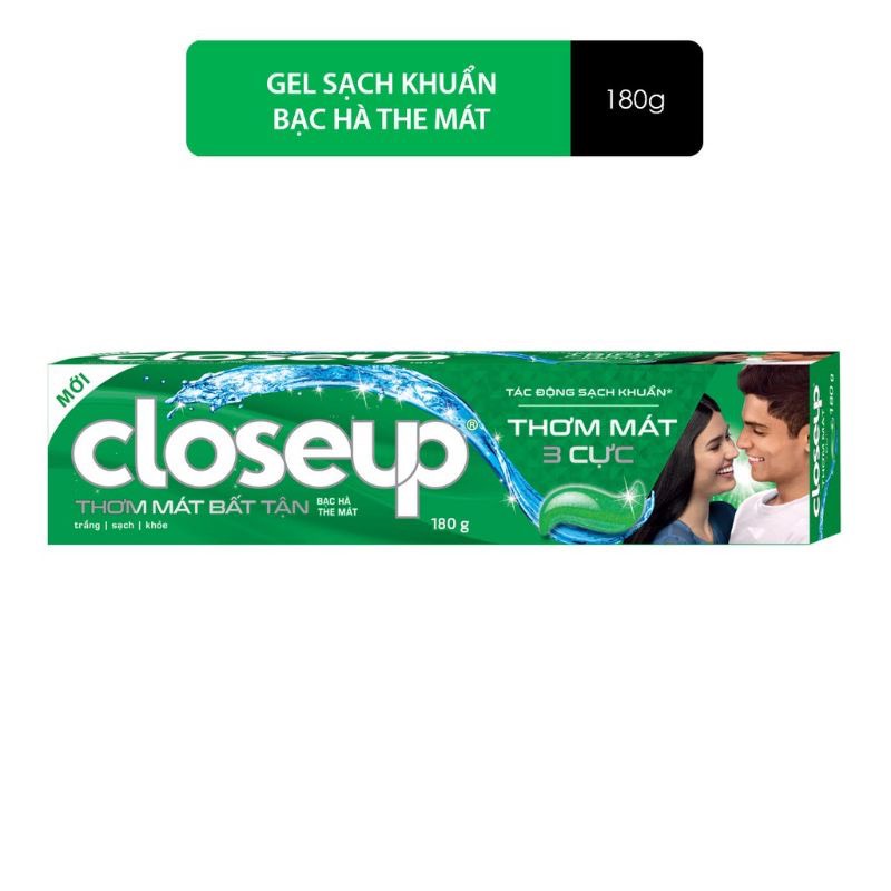Kem Đánh Răng Closeup Thơm Mát Bất Tận Hộp 180g (BIBISTORE)