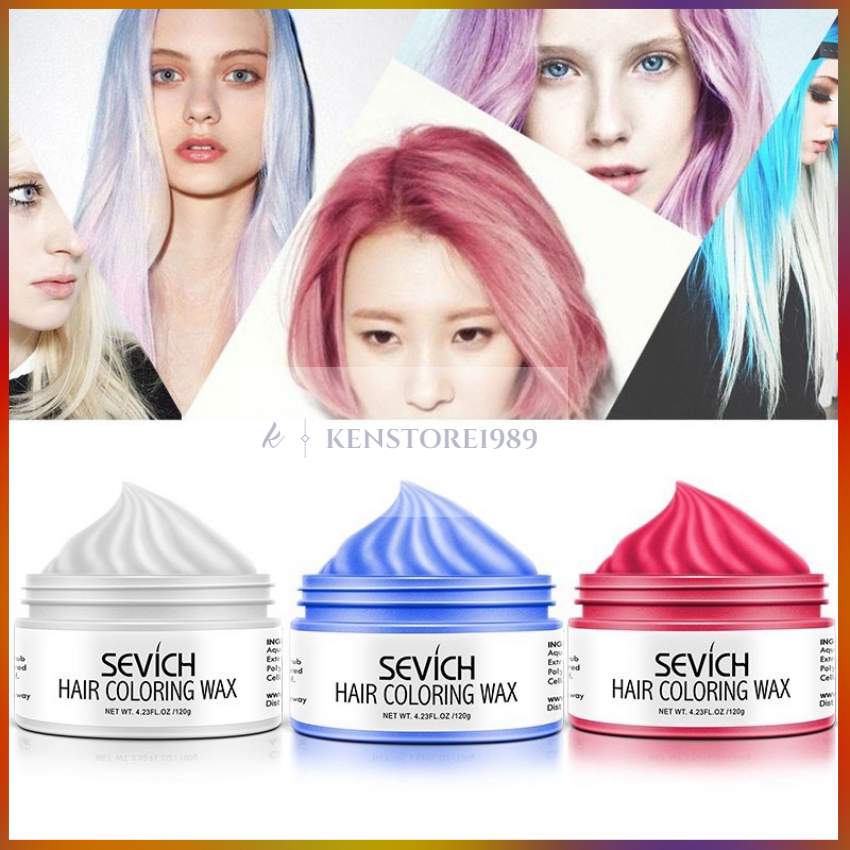 Sáp Vuốt Tóc SeVich Đổi Mầu Tóc Tạm Thời 09 Mầu Thời Trang Lựa Chọn