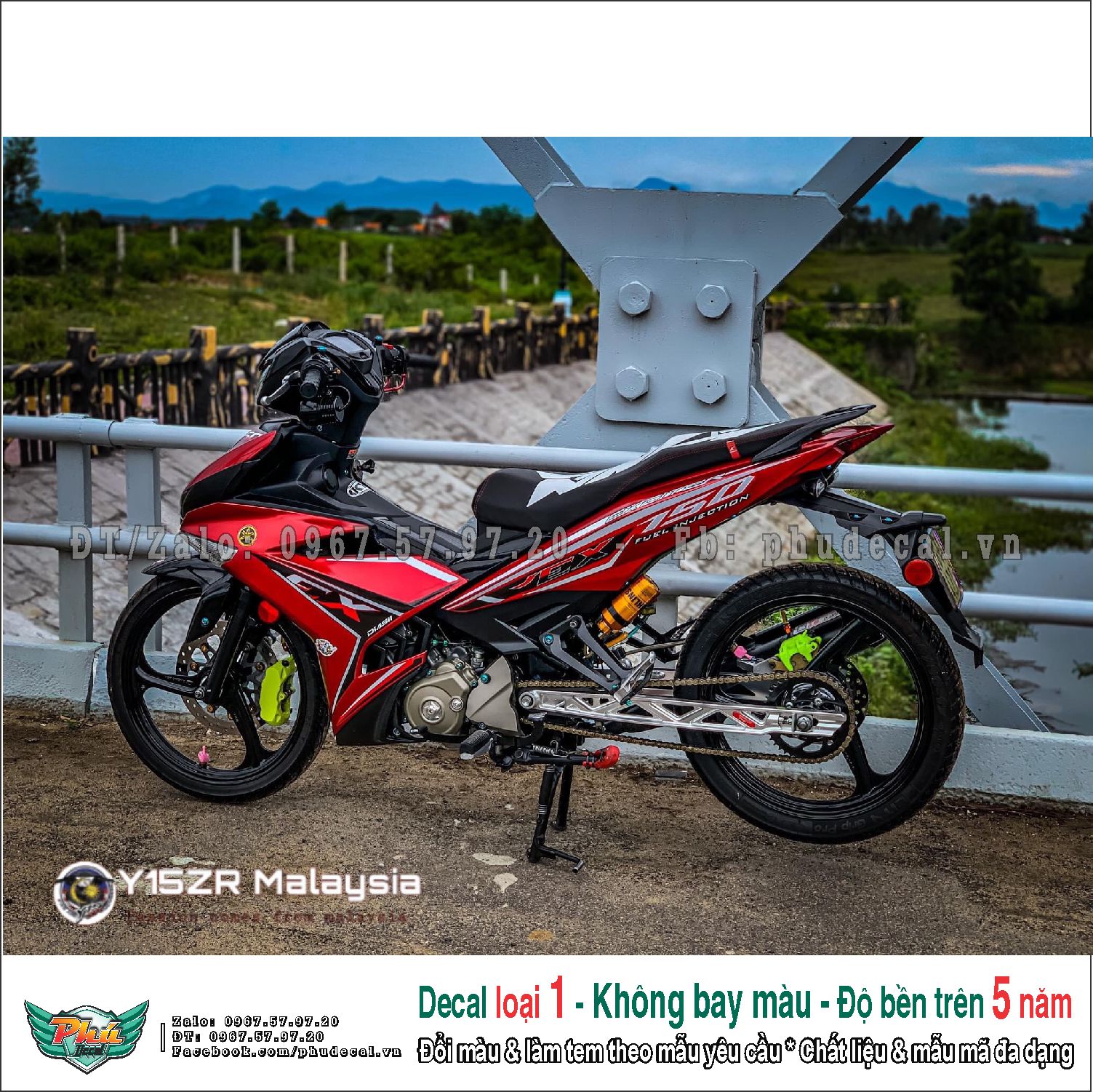 Tem rời exciter 150 đỏ ex