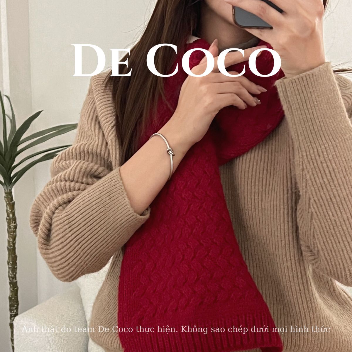Vòng tay titan cao cấp KNOT CUFF De Coco