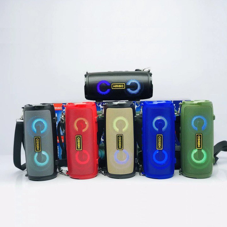 Loa bluetooth kimiso kms-225 có dây đeo tiện lợi , có nhiều màu