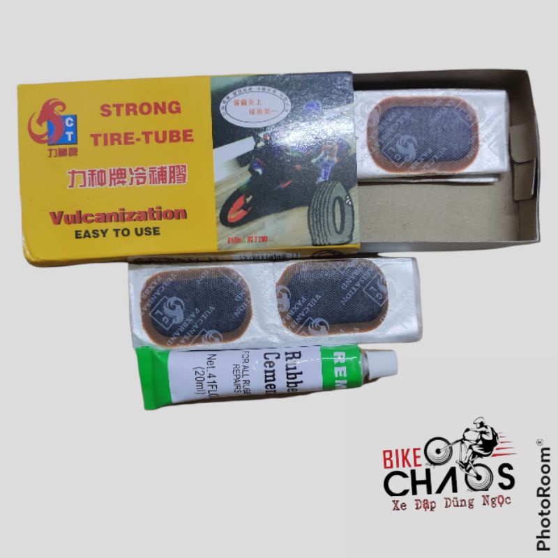 Keo + miếng vá săm xe đạp, xe máy