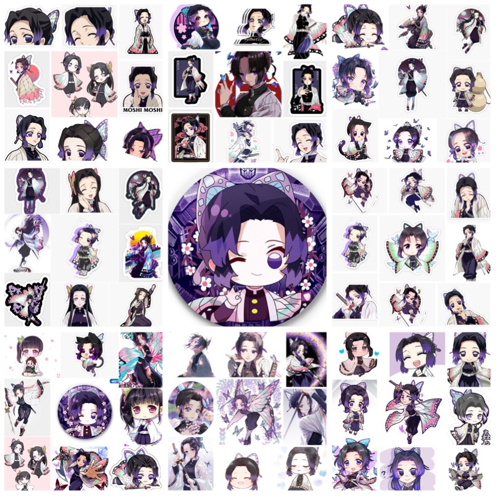 Set 30-60 Sticker Kochou Shinobu-Kimetsu no Yaiba