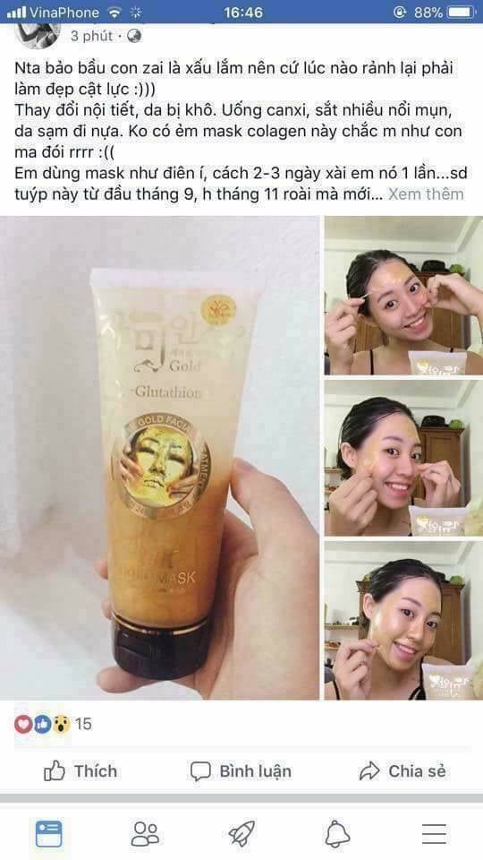 MẶT NẠ LỘT 24K - Thái lan