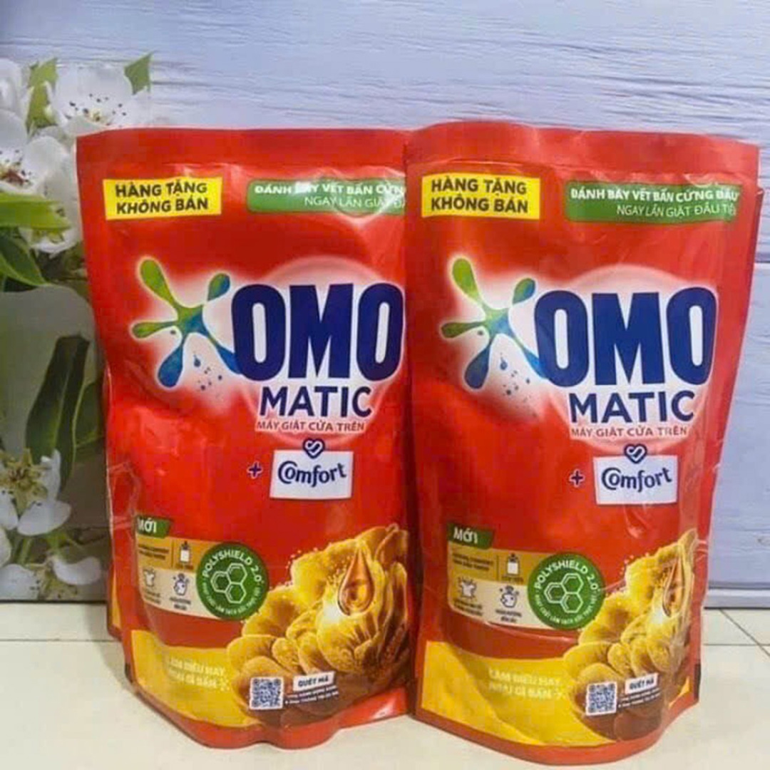 Nước Giặt OMO Matic Comfort hương thanh xuân - Hàng tặng túi 350g