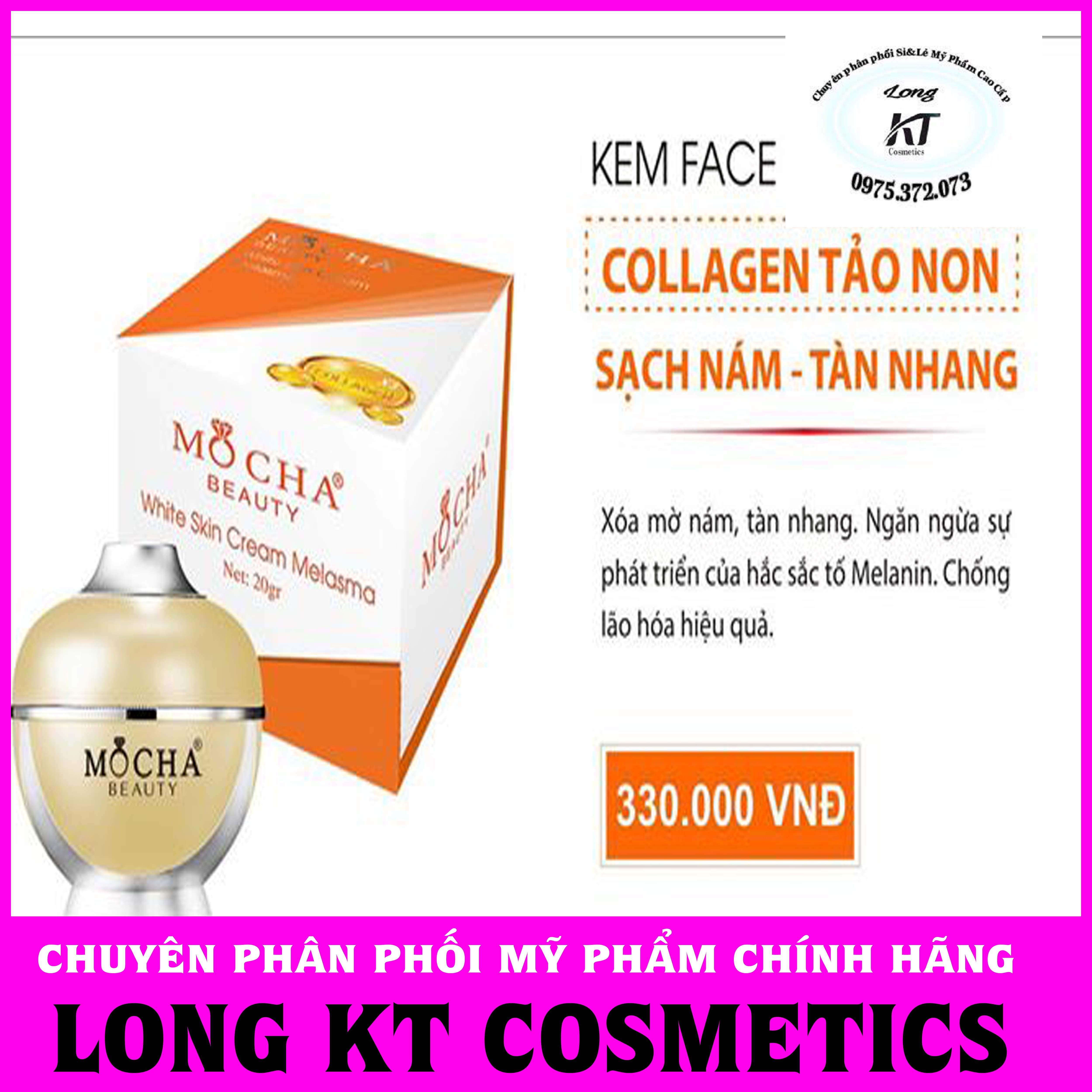 (Mocha Chính Hãng Giá Buôn)Kem Face Collagen Tảo Non Mocha 20Gr Là Sản Phẩm Cho Da Nám Và Tàn Nhangnhang. Kem Face Mocha Giúp Làm Trắng Da Phục Hồi Các Da Bị Hư Tổn Do Bị Táp Nắng Giúp Da Trẻ Khỏexóa Dần Các Vết Nám Tàn Nhang Thâm