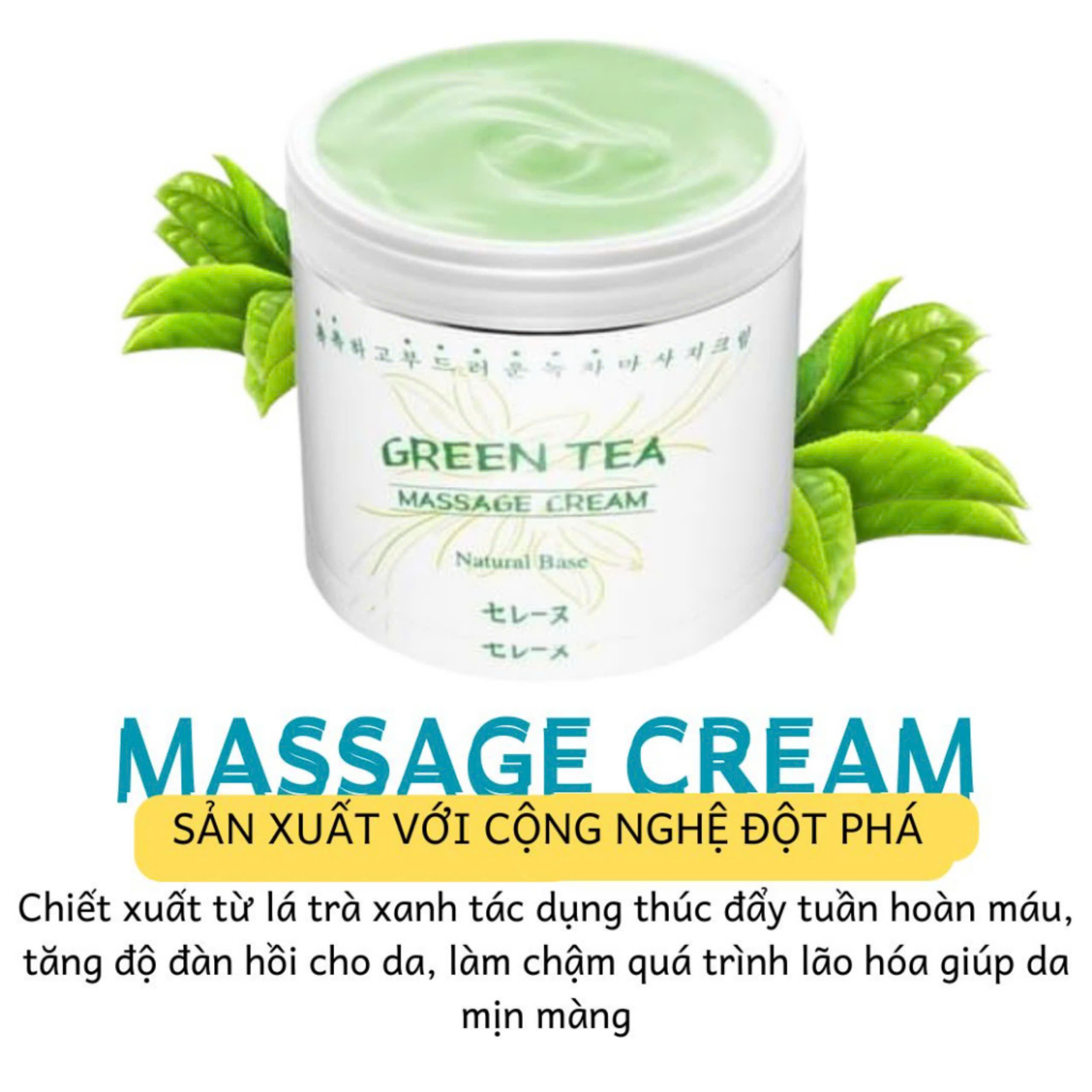 (Hàng Hàn) Kem massage mặt trà xanh Green Tea