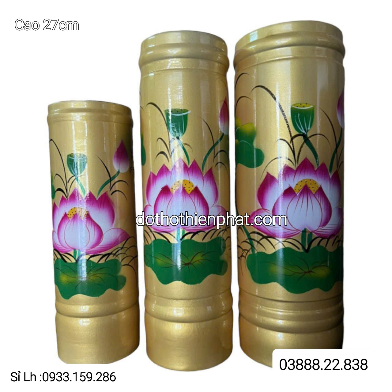 Ống nhang gỗ xà cừ cao đại 27cm giá rẻ nhất thị trường sỉ lh : 0933.159.286