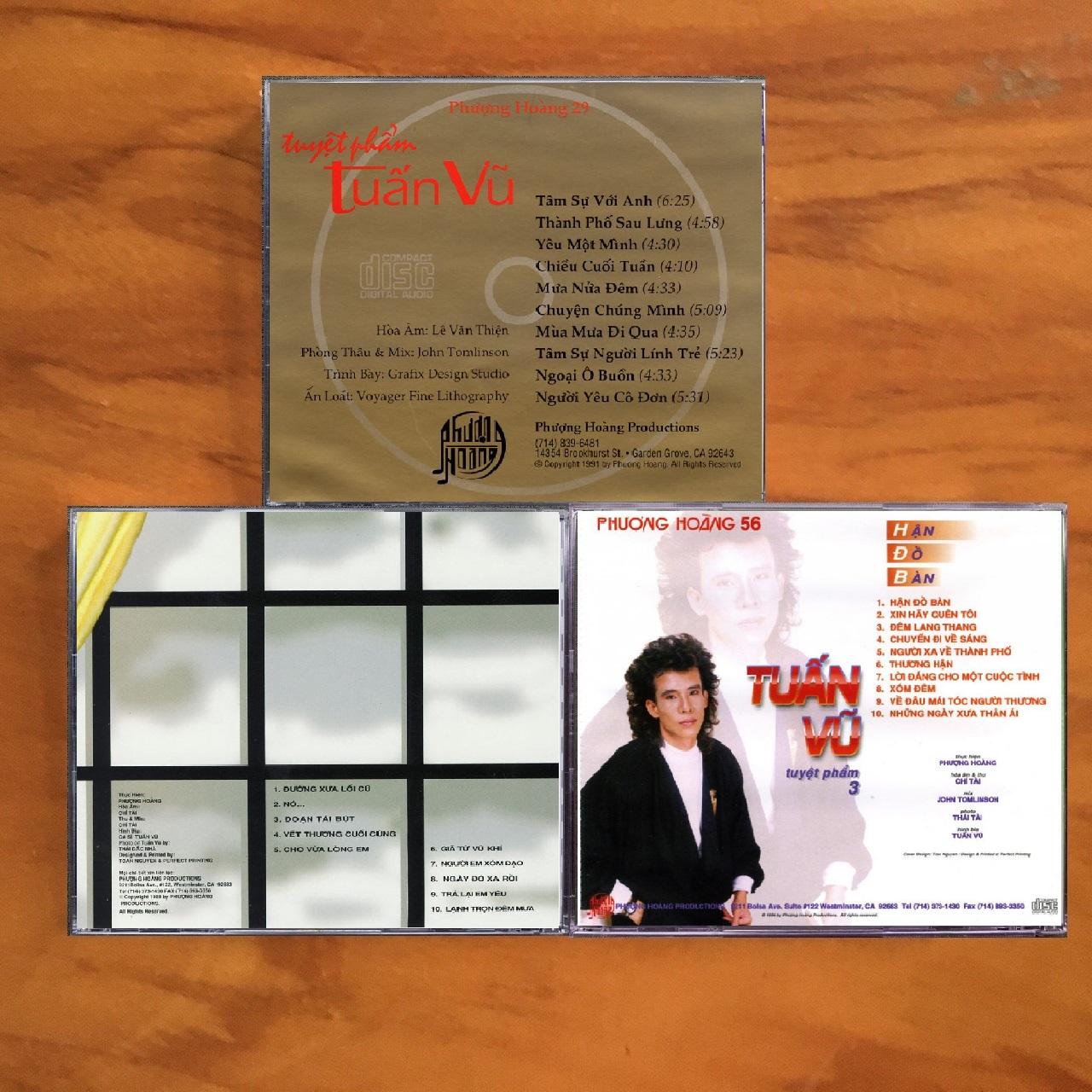 [MDCD] Bộ 3 Đĩa CD Tuyệt Phẩm Tuấn Vũ