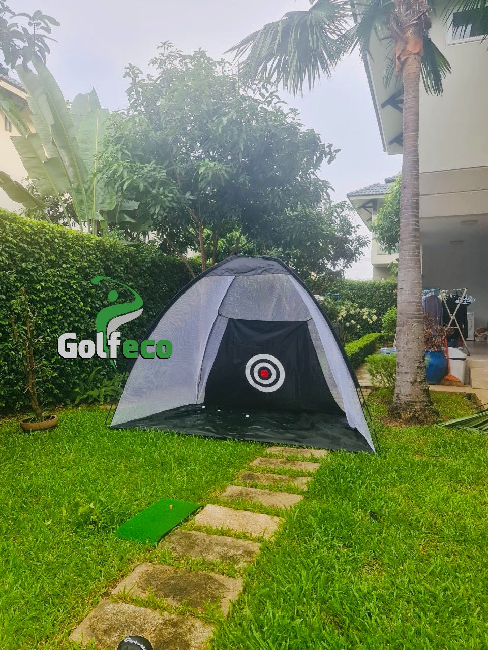 Lưới lều tập golf màu ngang 2m cao 1.4m