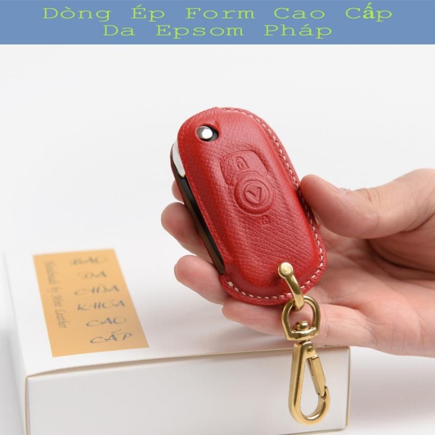 Bao da ốp chìa khóa xe ô tô Fadil hàng da ép form cao cấp, Bọc chìa khóa xe Fadil Vinfast da thật CAM KẾT BẢO HÀNH 2 NĂM