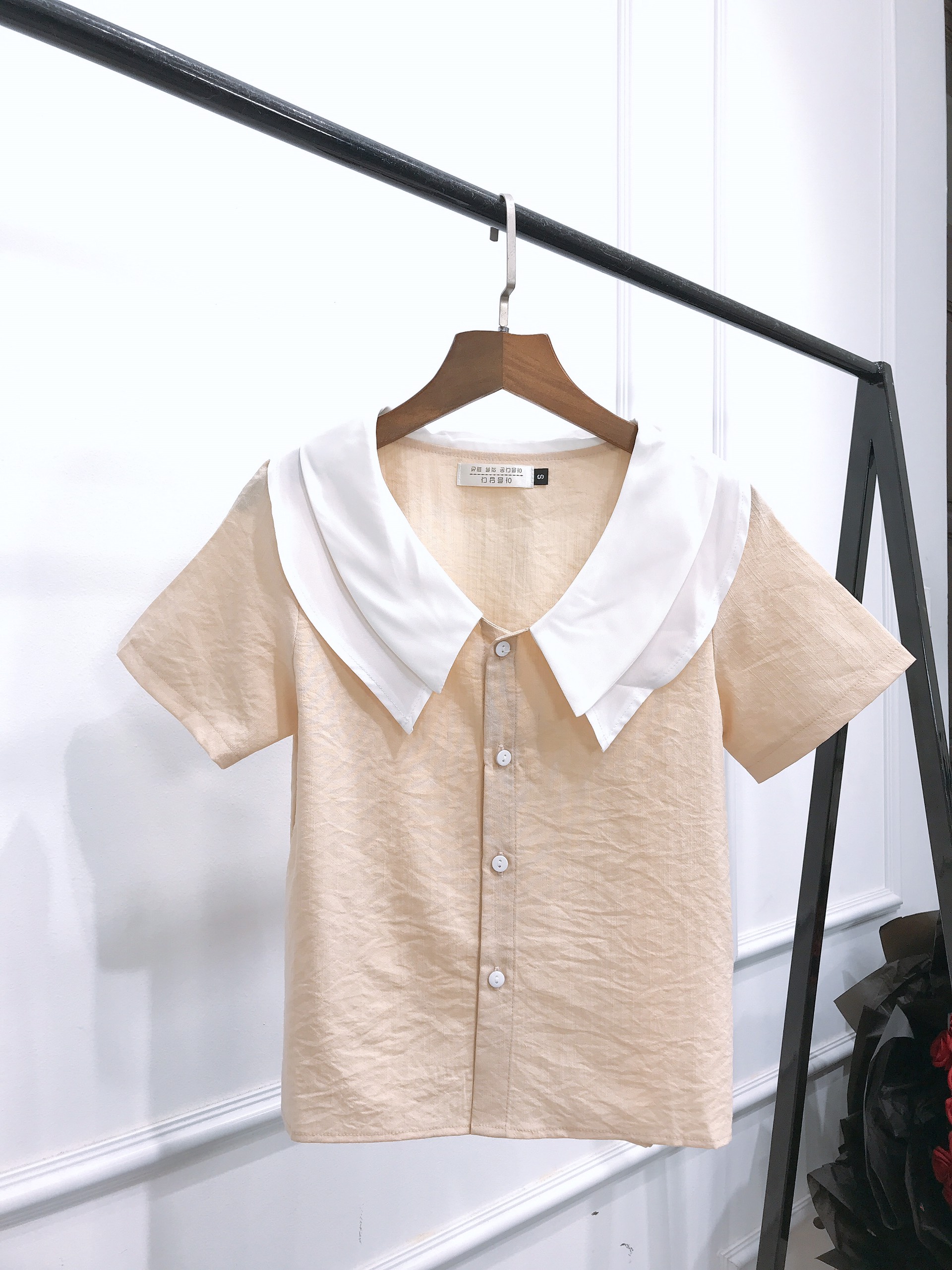 Sơ mi nữ thiết kế cổ sen cao cấp