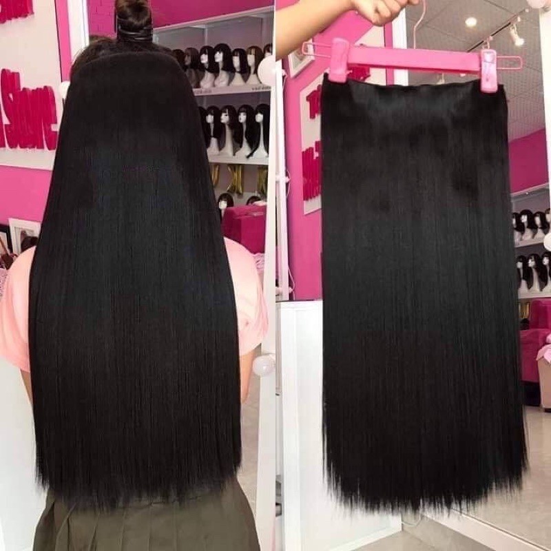 tóc giả kẹp phím duỗi thẳng