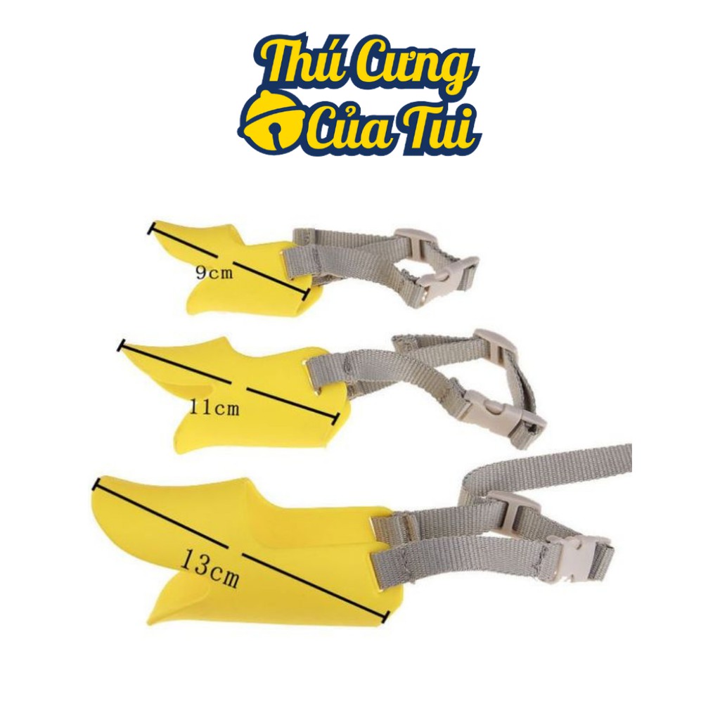 Rọ mõm silicon mỏ vịt cho thú cưng - thú cưng của tui