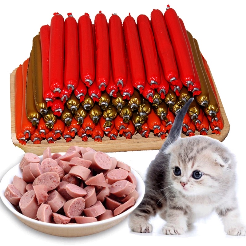 Combo 10 Cây Xúc Xích Cho Chó Mèo (Mix Vị)