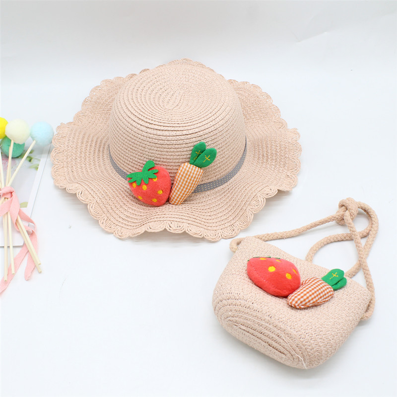 Set mũ cói kèm túi siêu yêu cho bé(2-5tuổi)