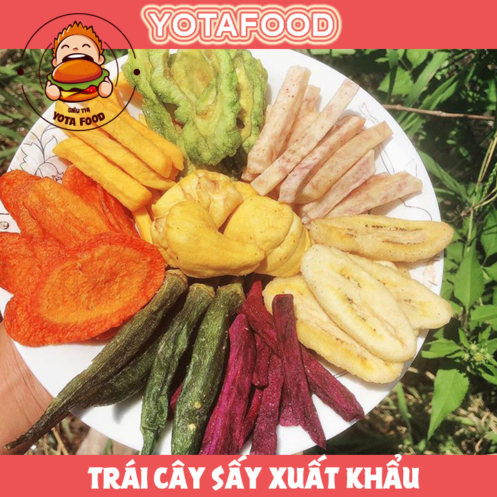 1 Kí Trái Cây Sấy ( Thập Cẩm Sấy hàng xuất khẩu )  Đủ vị  Yotafood