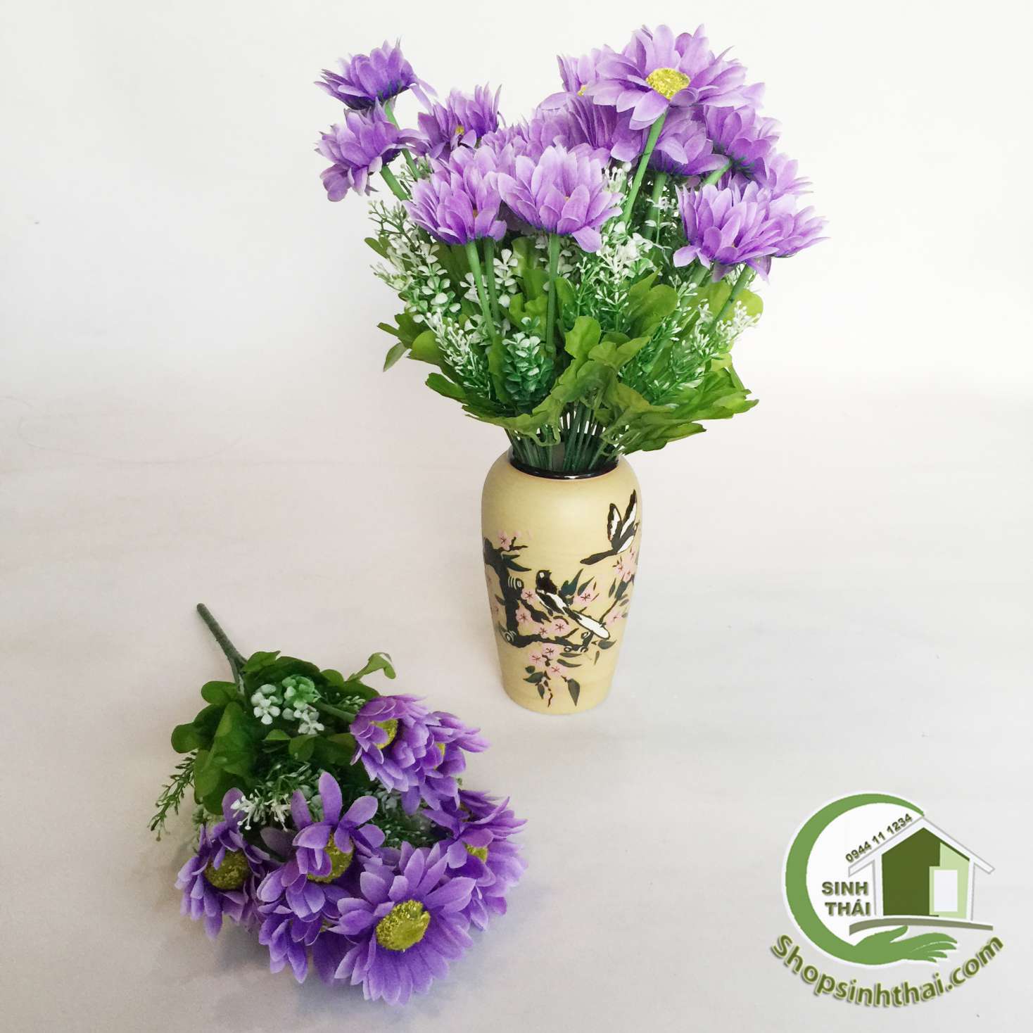 [HCM]Bụi hoa cúc thạch thảo - bụi cao 38cm - chọn màu