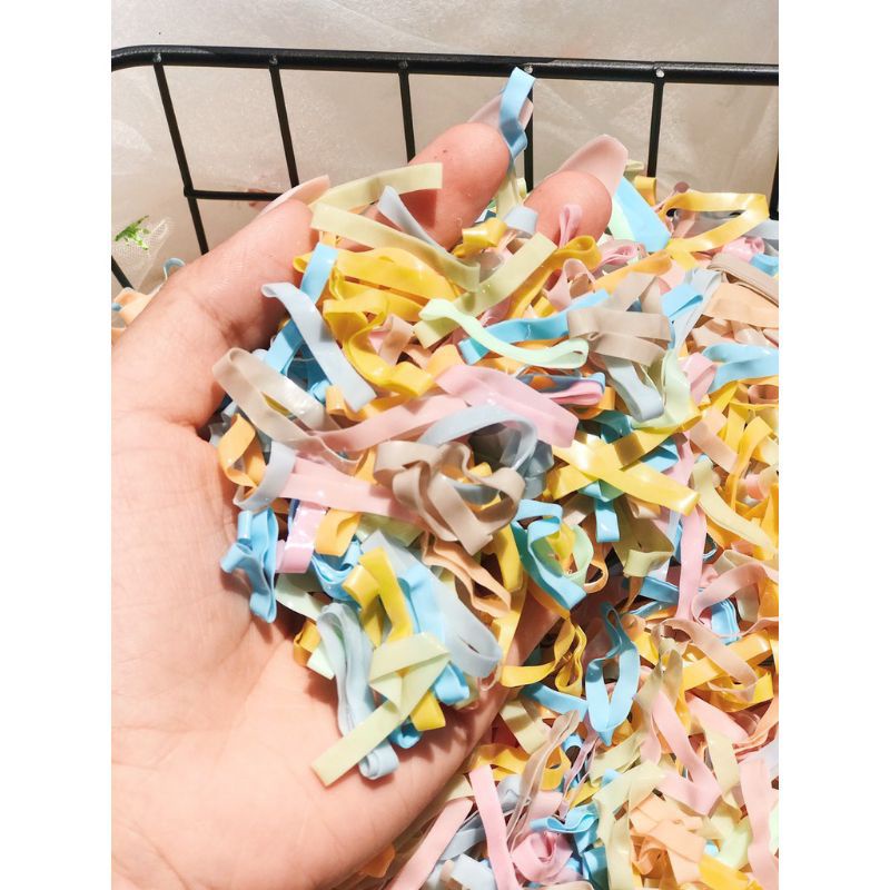 Thun Cột Tóc Đen Và Nhiều Màu Siêu Dai (50g - 100g) - loli