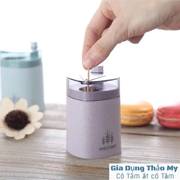Hộp, ống đựng tăm cao cấp bằng lúa mạch