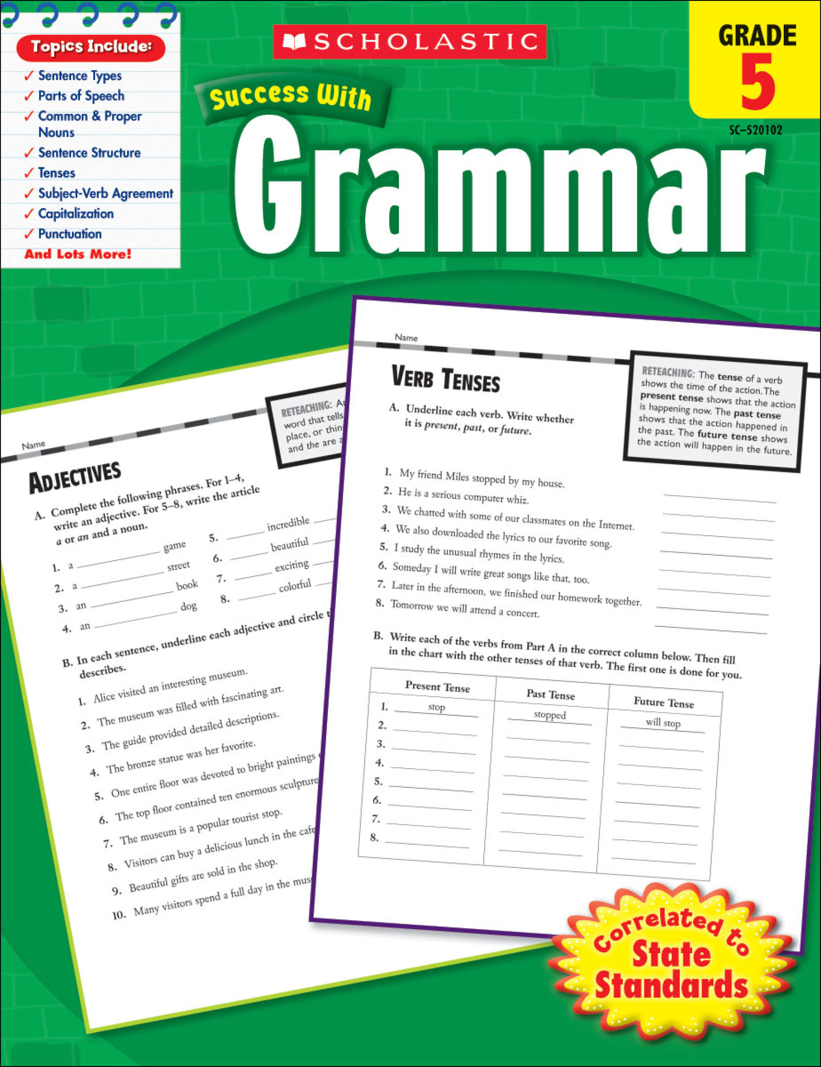 SCHOLASTIC SUCCESS WITH GRAMMAR 1-6 (Sách đen trắng)