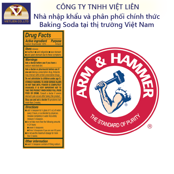 [Bao Bì Mới]Muối Nổi Baking Soda Tinh Khiết 453g