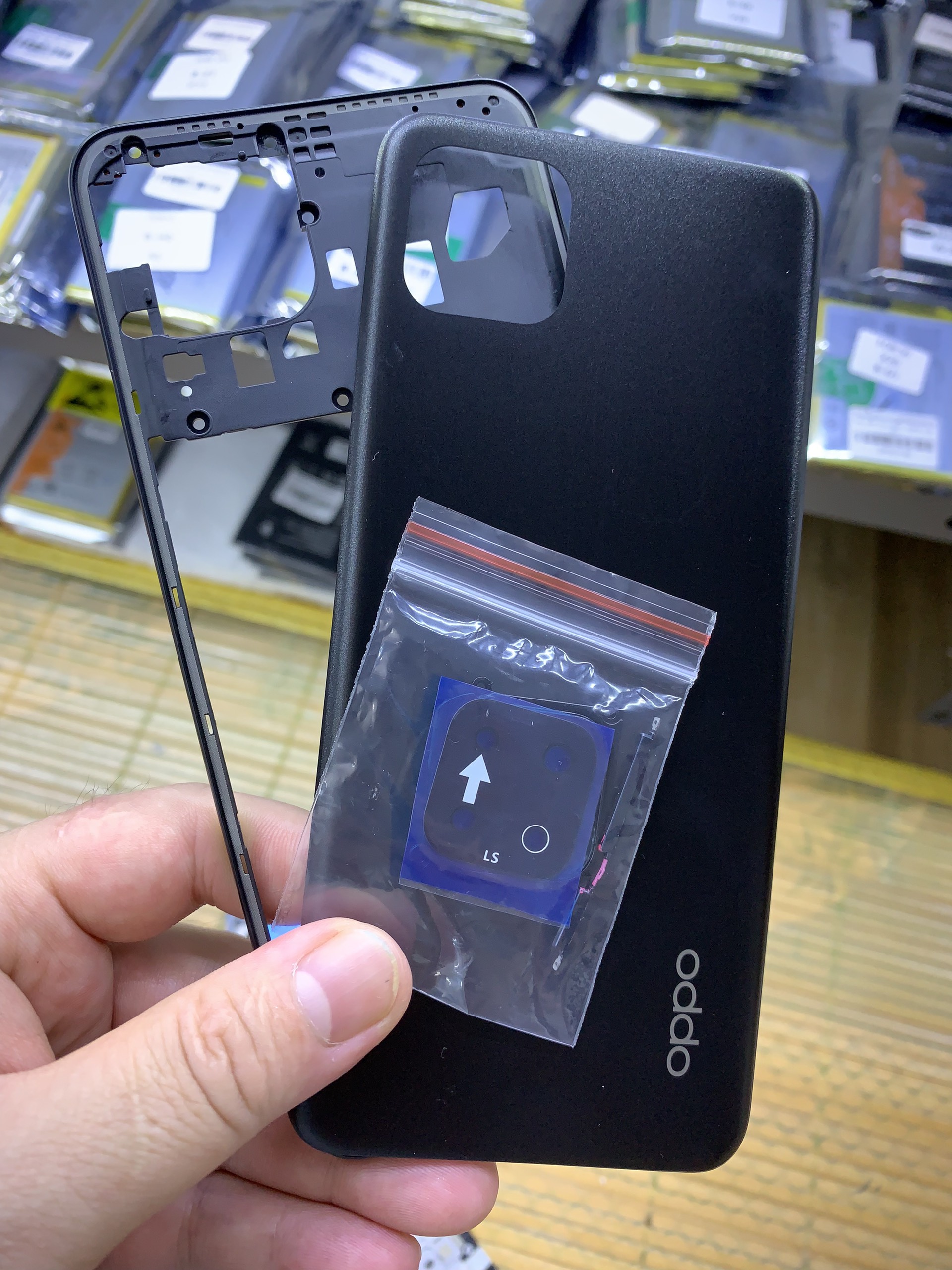 Lưng vỏ, viền. khung xương oppo A16k