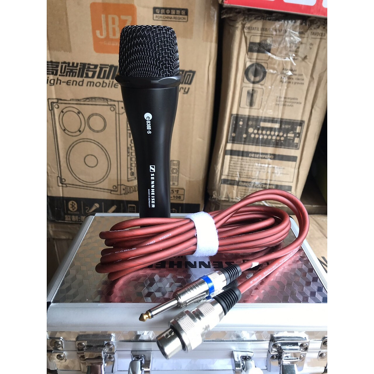 Micro Có Dây cao cấp Sennheiser 838 hát karaoke gia đình